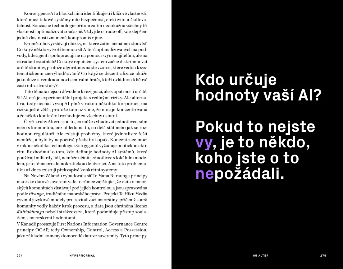Dvoustrana Kdo určuje hodnoty vaší AI